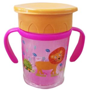 Vaso antiderrame rosado